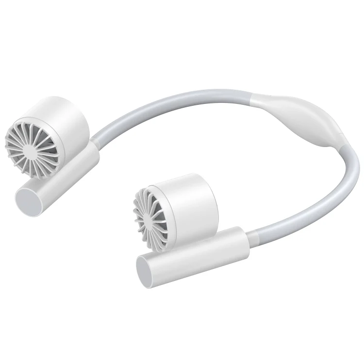 Long Life Twin-head Turbine Bladeless Neck Lazy Sports Fan(White) - Image 3