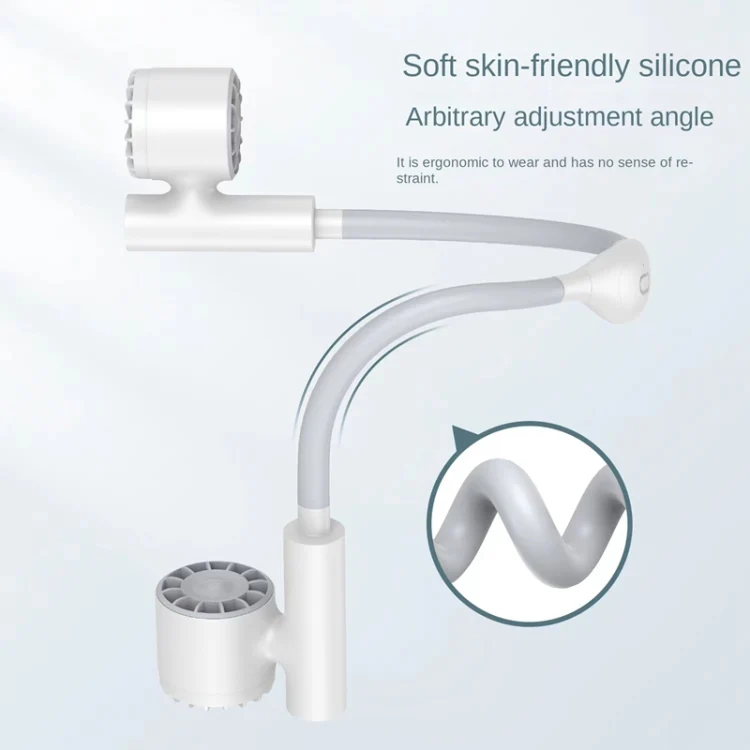 Long Life Twin-head Turbine Bladeless Neck Lazy Sports Fan(White) - Image 5