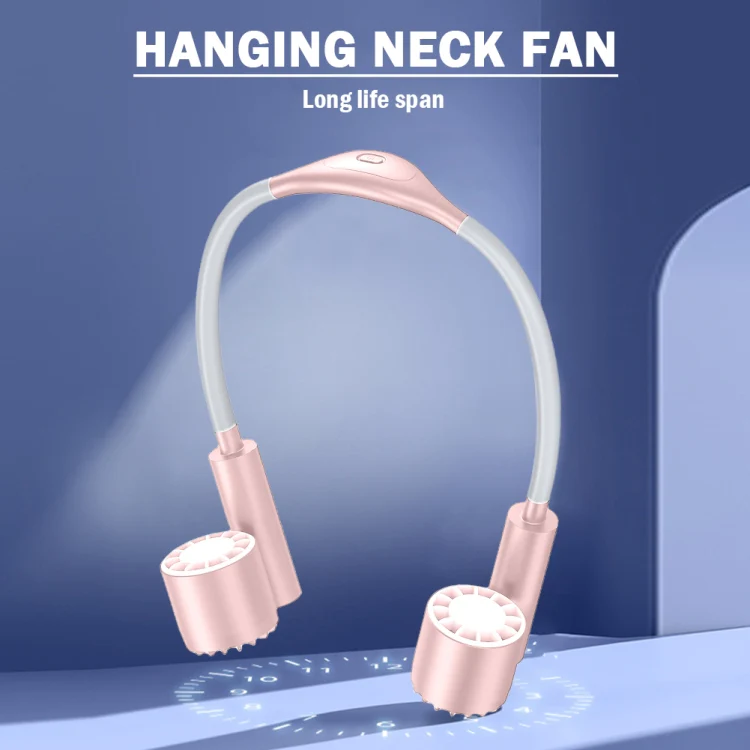 Long Life Twin-head Turbine Bladeless Neck Lazy Sports Fan(White) - Image 7