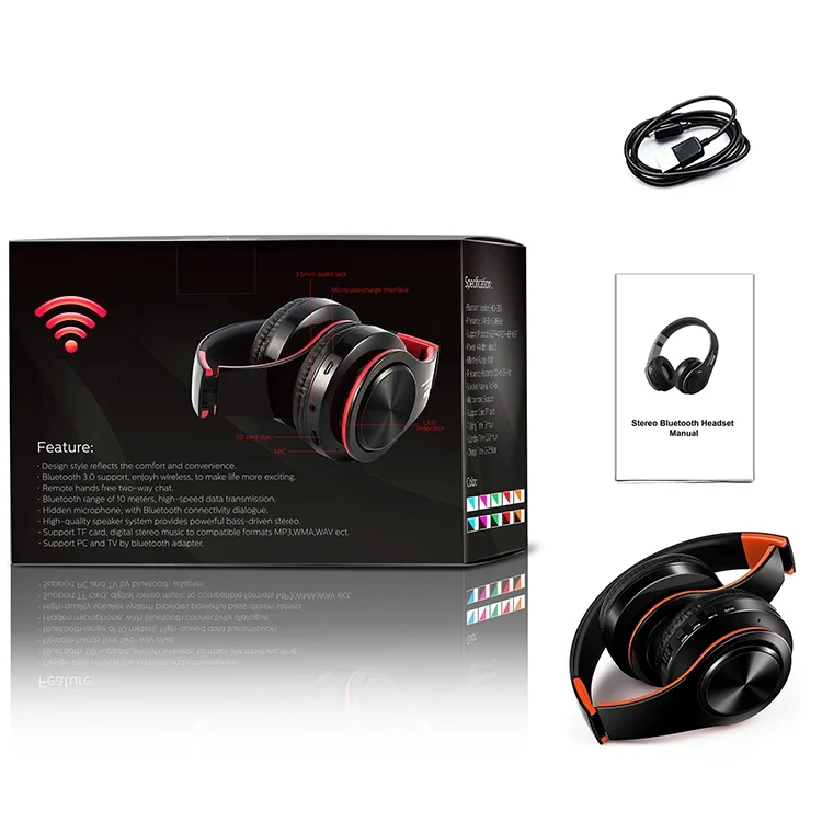 LPT660 Bluetooth Wireless Headset HIFI Stereo Sports Headphones(White+Blue) - Image 5