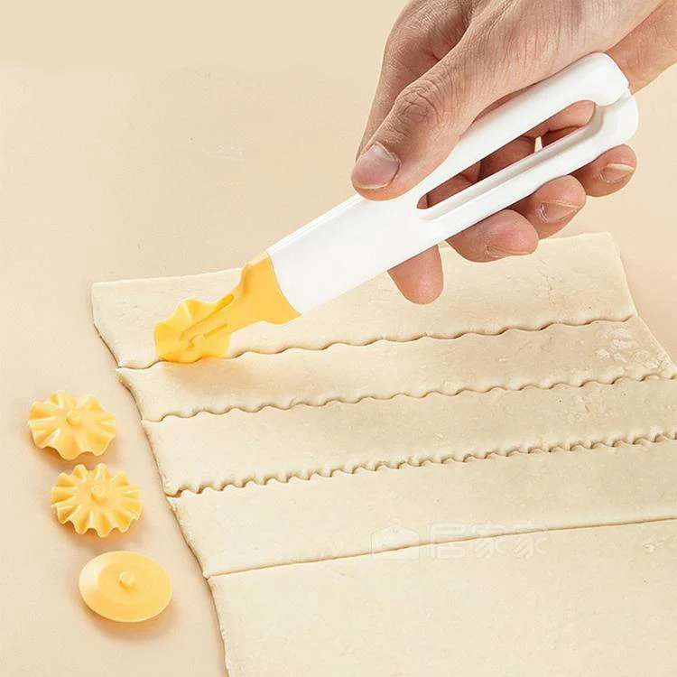 LsCook 4 In 1 Decorative Roller Cutter Set Baking and Cake Cutter(Color Box Packaging)