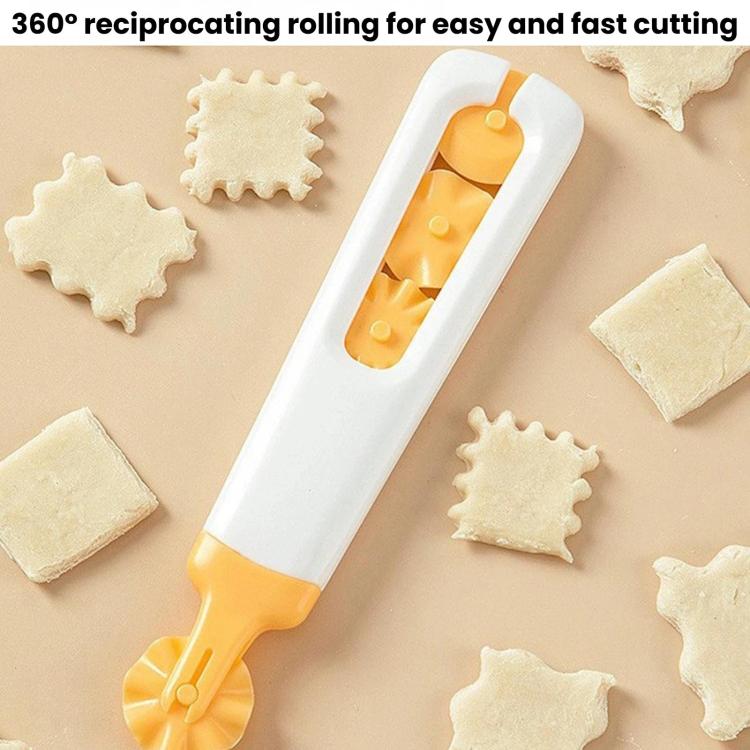 LsCook 4 In 1 Decorative Roller Cutter Set Baking and Cake Cutter(Color Box Packaging) - Image 2