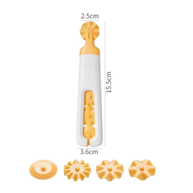 LsCook 4 In 1 Decorative Roller Cutter Set Baking and Cake Cutter(Color Box Packaging) - Image 7