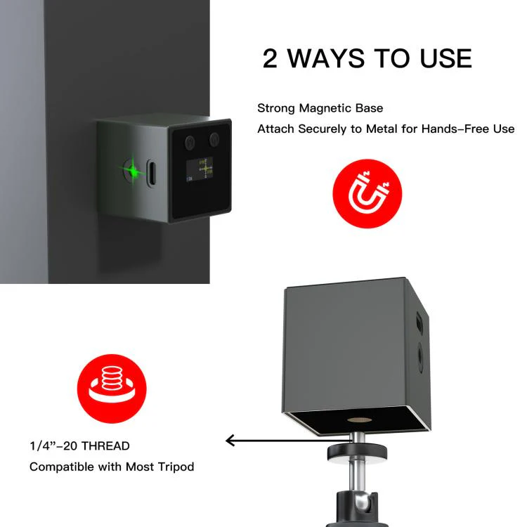 LT10 Multifunctional Mini Smart Laser Level & Digital Angle Finder(Dark Green) - Image 6