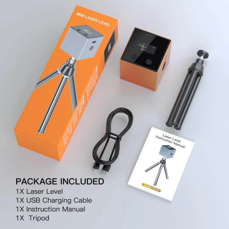 LT10 Multifunctional Mini Smart Laser Level & Digital Angle Finder(Orange) - Image 7