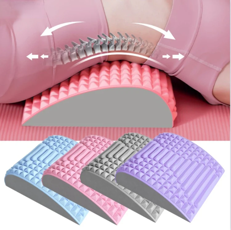 Lumbar Relaxing Massager Spinal Corrective Stretch Exercise Aid, Specification: Color Matching (Gray) - Image 2