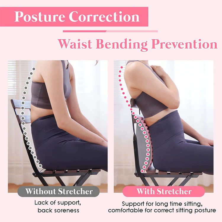 Lumbar Relaxing Massager Spinal Corrective Stretch Exercise Aid, Specification: Solid Color (Purple) - Image 6