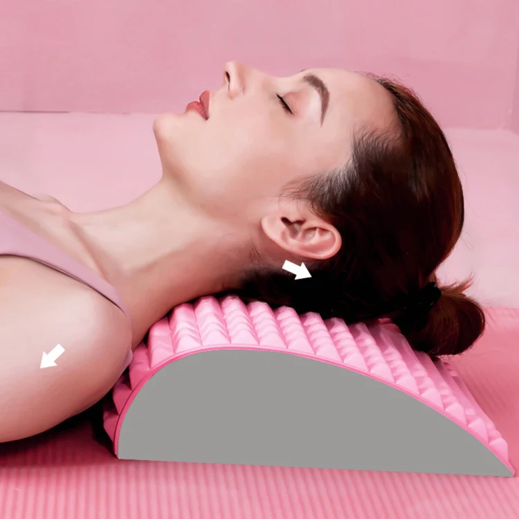 Lumbar Relaxing Massager Spinal Corrective Stretch Exercise Aid, Specification: Solid Color (Purple) - Image 7