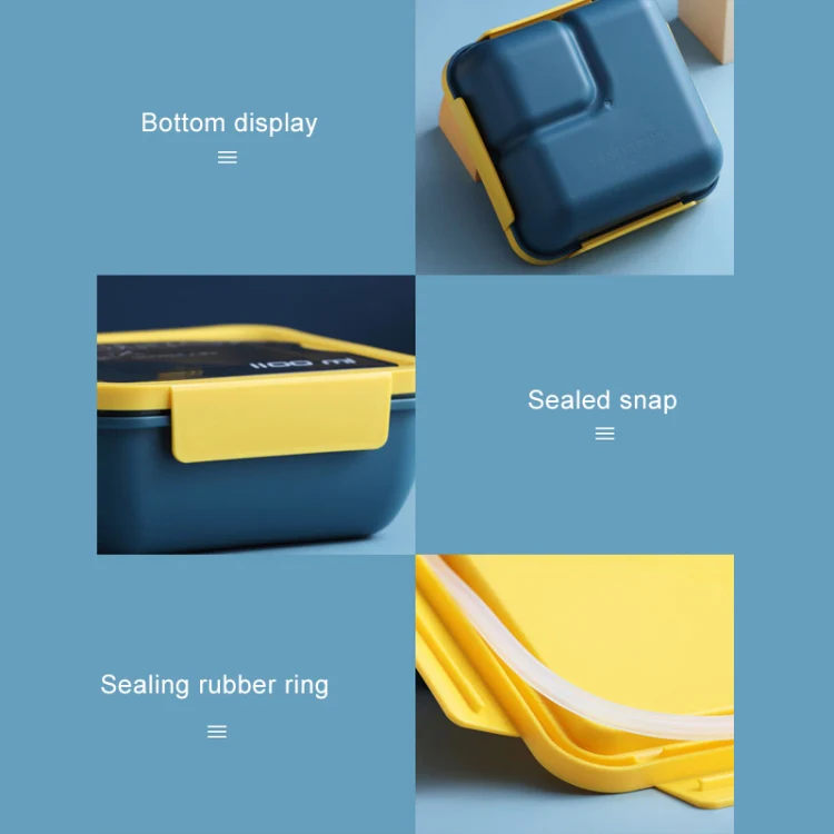 Lunch Box Simple Sealed Leak-proof Compartment Lunch Box, Color:Color Random Delivery - Image 6