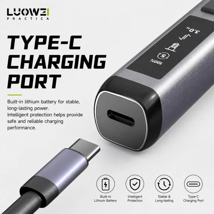 LUOWEI Adjustable Torque Electric Screwdriver Set, Model:S1 - Image 12