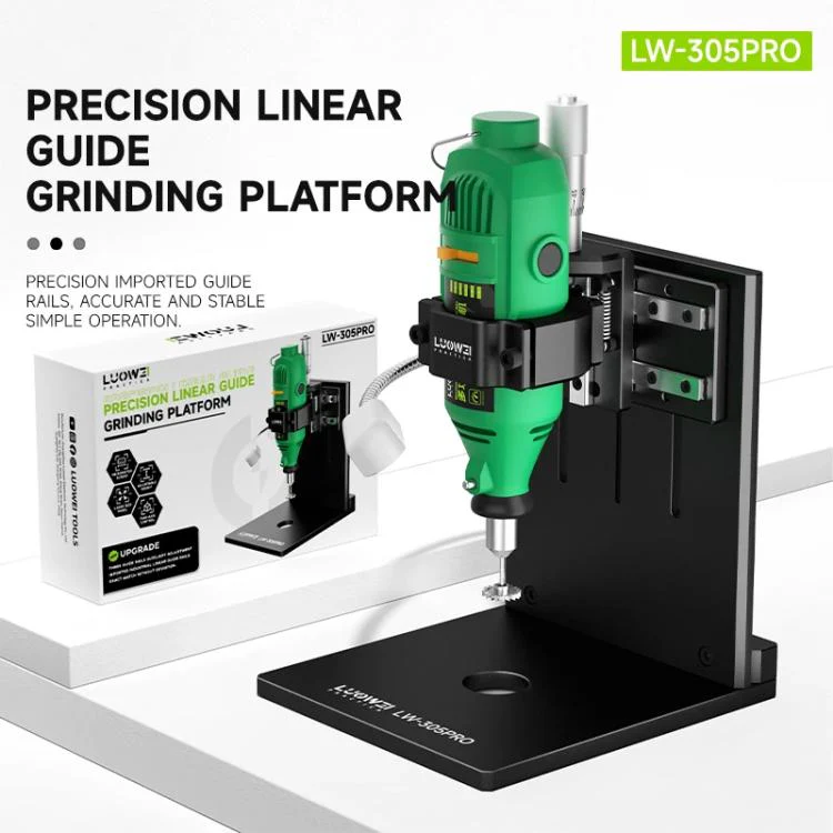 LUOWEI LW-305Pro Multifunctional Screen IC & Camera Outer Iron Ring Grinding Platform with Linear Guide, Plug:EU Plug - Image 2