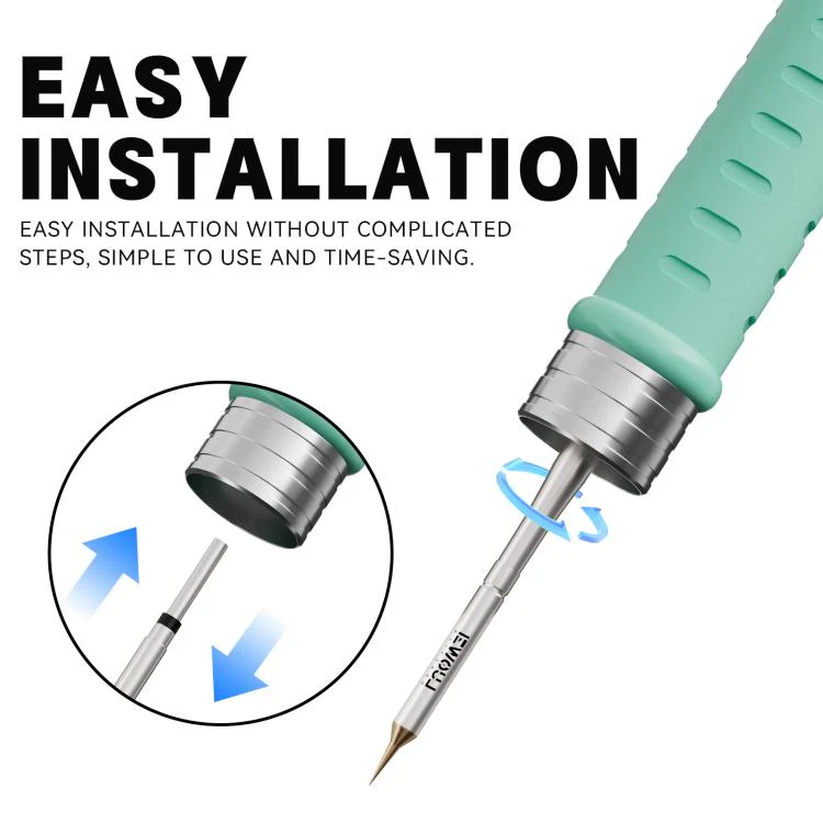 LUOWEI LW-C210F Series 10 in 1 Flying Wire Soldering Iron Tip Set, Model:Slant Blade - Image 6