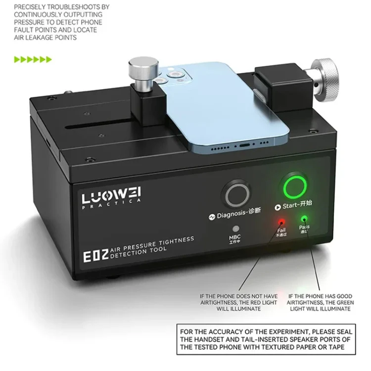 LUOWEI LW-E02 Phone Airtightness Electric Tester Supports Positive / Negative Pressure Test, US Plug - Image 7