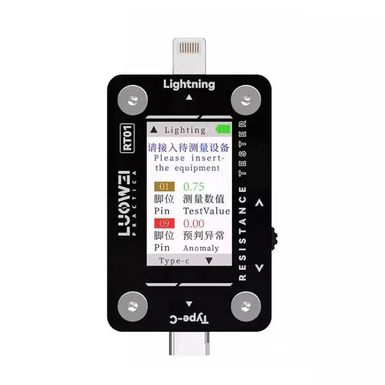 LUOWEI RT01 Type-C To 8 Pin Detachable Cell Phone Rear Plug Auto Tester