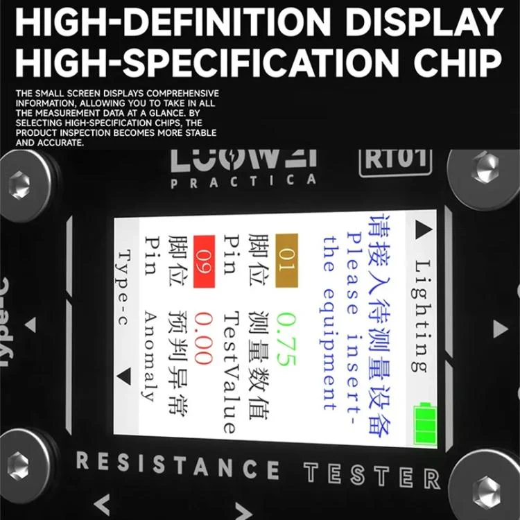 LUOWEI RT01 Type-C To 8 Pin Detachable Cell Phone Rear Plug Auto Tester - Image 7