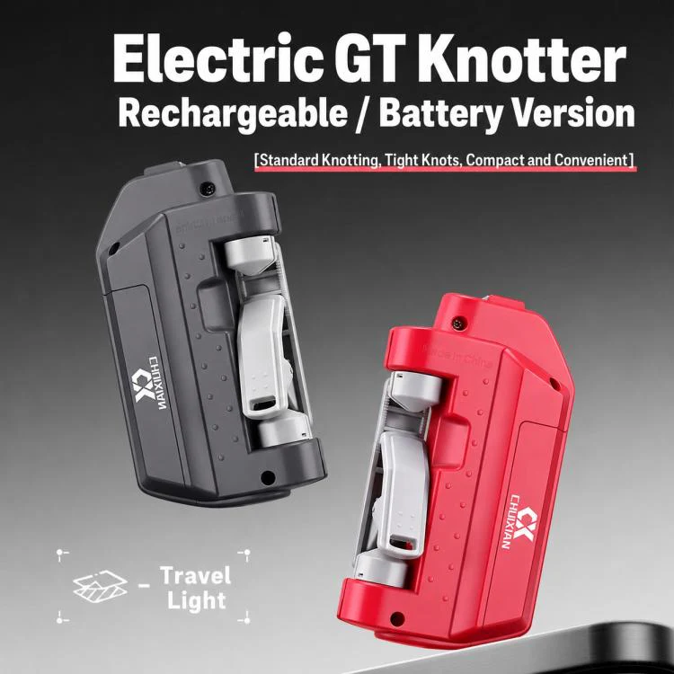 Lure Electric GT Knotter Fishing Line Knotting Tool Portable Leader Line Tying Machine, Style:Dry Battery(Grey) - Image 2