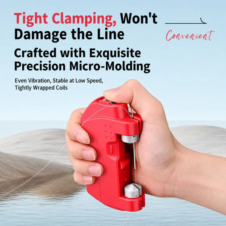 Lure Electric GT Knotter Fishing Line Knotting Tool Portable Leader Line Tying Machine, Style:Dry Battery(Red) - Image 6