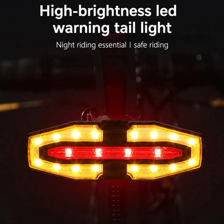 LY-5510 Bicycle Remote Control Warning Tail Light Left & Right Turning Signal Light For Night Riding(Black) - Image 7