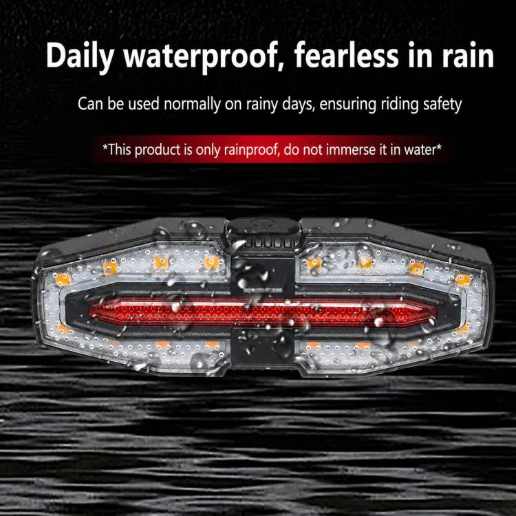 LY-5510 Bicycle Remote Control Warning Tail Light Left & Right Turning Signal Light For Night Riding(Black) - Image 8