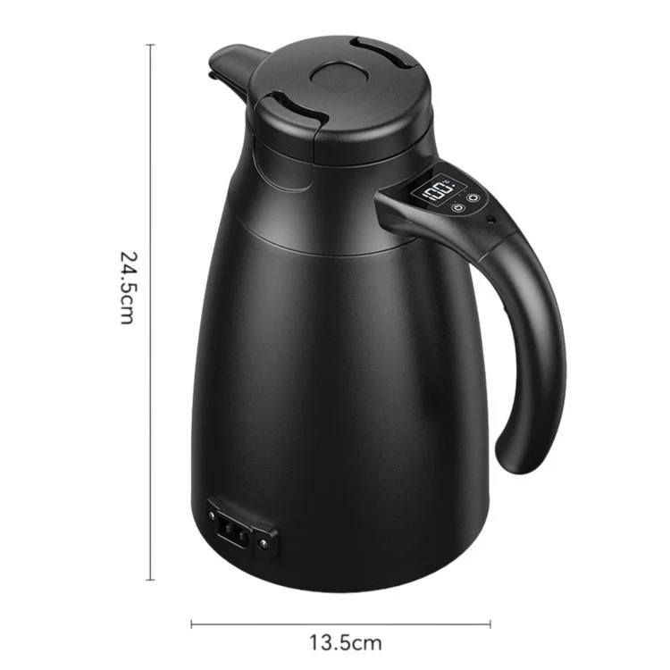 LY1200 12V/24V Universal Digital Display Car Kettle 1.2L Stainless Steel Electric Water Kettle, Spec: Kettle - Image 8