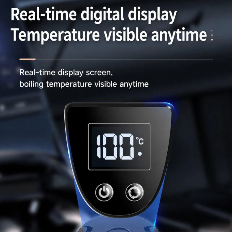 LY1200 12V/24V Universal Digital Display Car Kettle 1.2L Stainless Steel Electric Water Kettle, Spec: Kettle + Base - Image 4