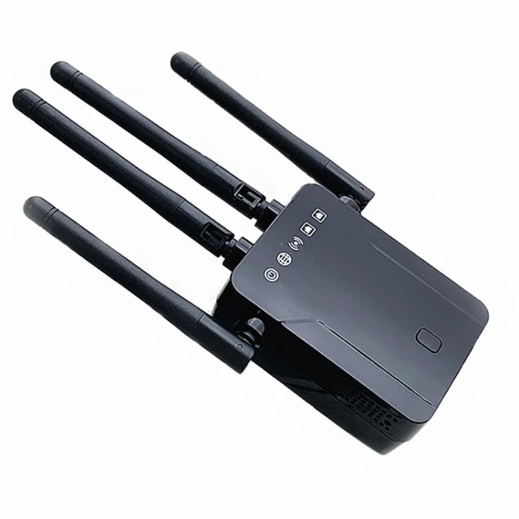 M-95B 300M Repeater WiFi Booster Wireless Signal Expansion Amplifier(Black - EU Plug) - Image 2