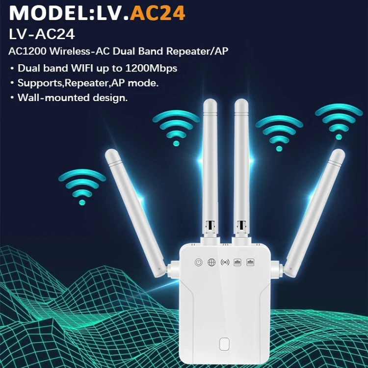 M-95B 300M Repeater WiFi Booster Wireless Signal Expansion Amplifier(Black - UK Plug) - Image 6