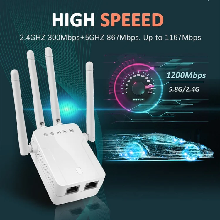 M-95B 300M Repeater WiFi Booster Wireless Signal Expansion Amplifier(Black - US Plug) - Image 7