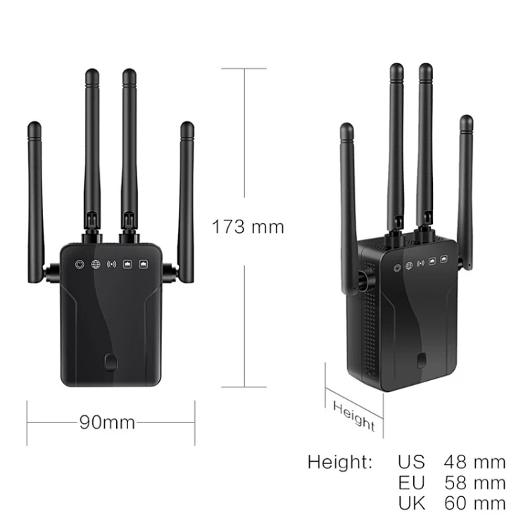 M-95B 300M Repeater WiFi Booster Wireless Signal Expansion Amplifier(White - EU Plug) - Image 3