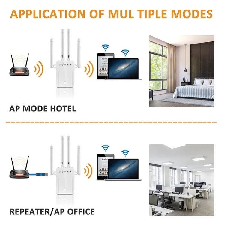 M-95B 300M Repeater WiFi Booster Wireless Signal Expansion Amplifier(White - EU Plug) - Image 9