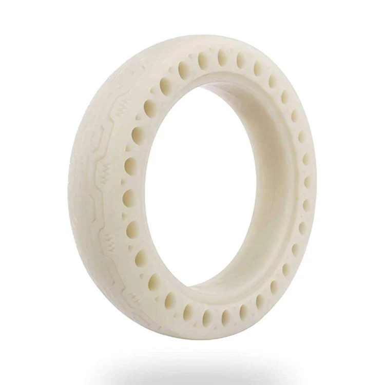 M0137 For Xiaomi Mijia M365 Electric Scooter Accessories 8.5 inch Shock-absorbing Pattern Honeycomb Solid Tire Fluorescent Tire(Fluorescent Blue) - Image 2