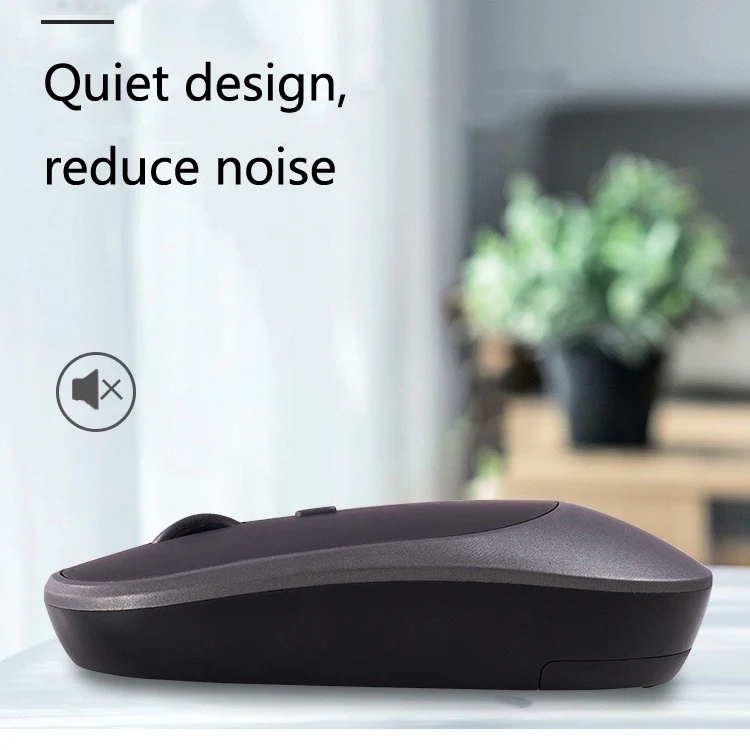 M030 4 Keys 1600DPI Laptop Office Mute Mouse, Style: Wireless (Blue) - Image 6