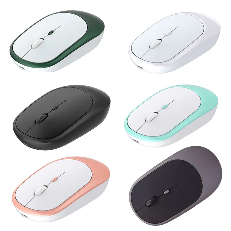 M030 4 Keys 1600DPI Laptop Office Mute Mouse, Style: Wireless (White) - Image 2