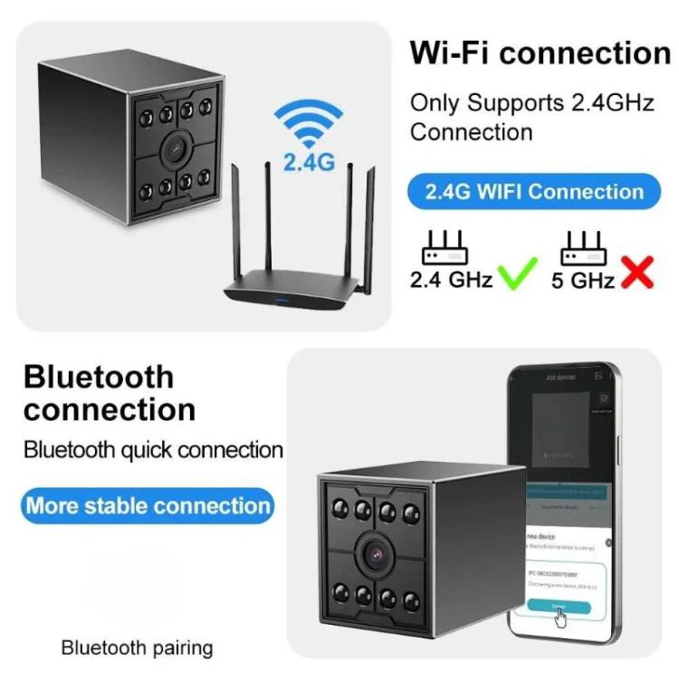 M09 Wireless Mini HD Infrared Night Vision Camera Motion Detection WiFi Monitor - Image 10