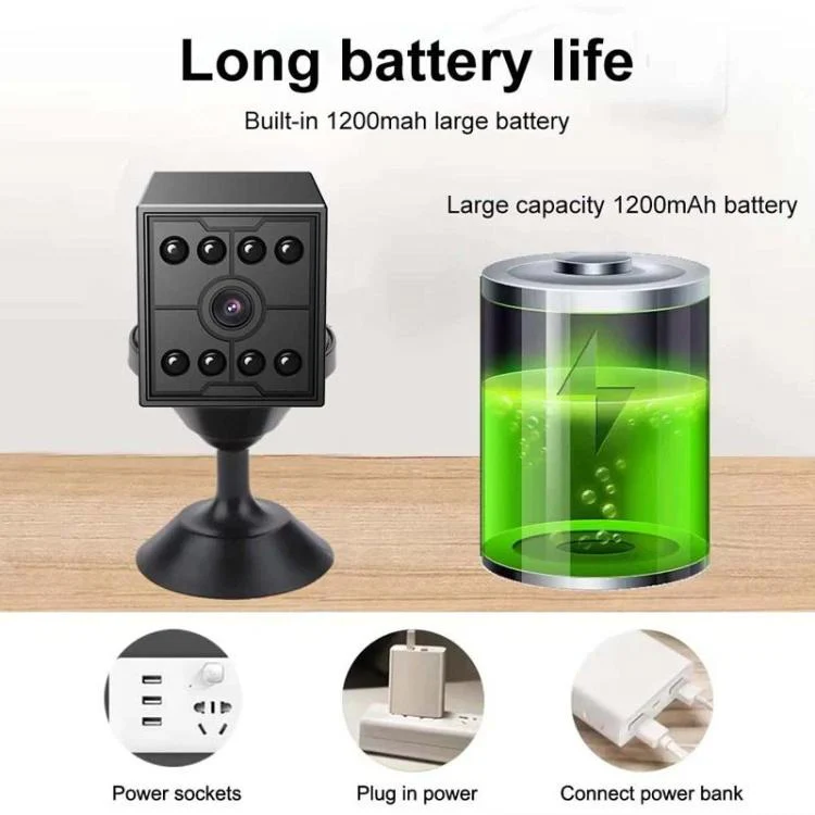 M09 Wireless Mini HD Infrared Night Vision Camera Motion Detection WiFi Monitor - Image 11