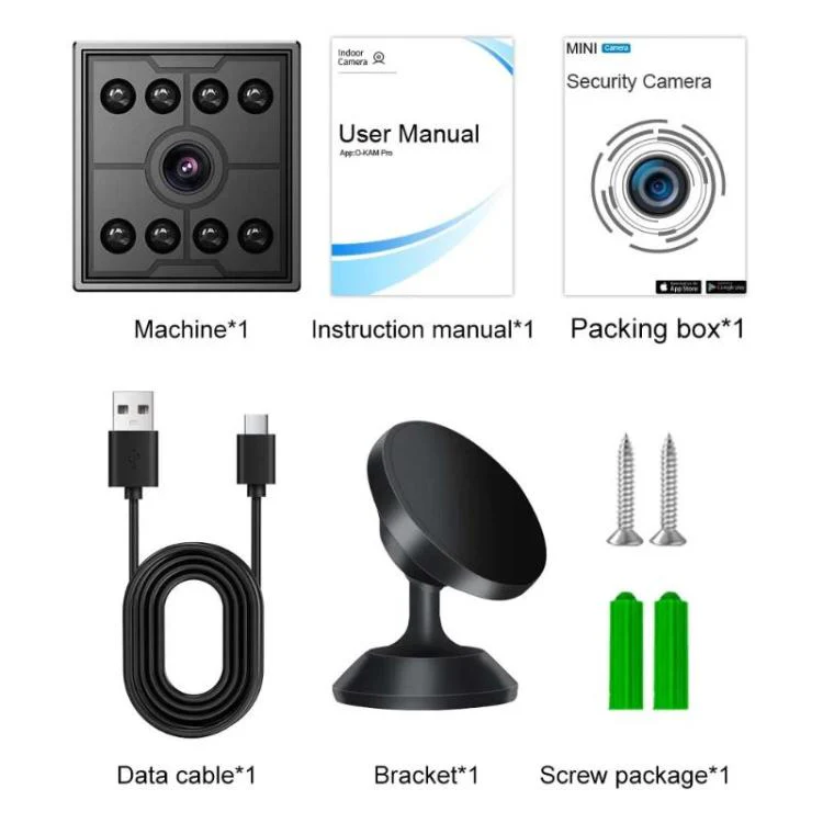 M09 Wireless Mini HD Infrared Night Vision Camera Motion Detection WiFi Monitor - Image 14
