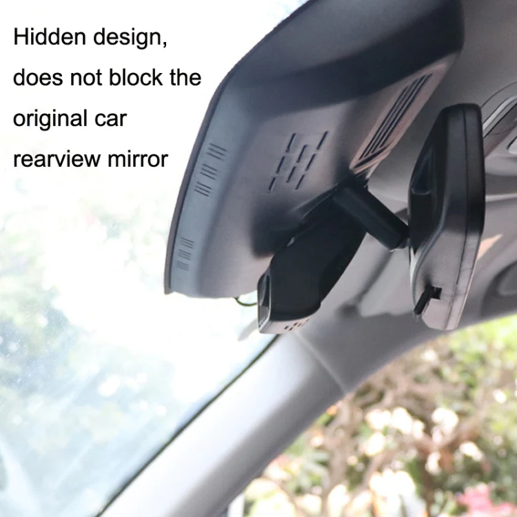 M1 Hidden Driving Recorder WiFi Phone Connecting Car Parking Monitoring 1080P HD Recorder(Without Button+USB Long Line) - Image 7