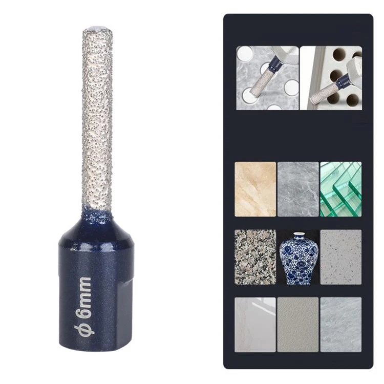 M10 Angle Grinder Hole Saw Glass Stone Hole Enlargement Trimming Head, Size: 6MM