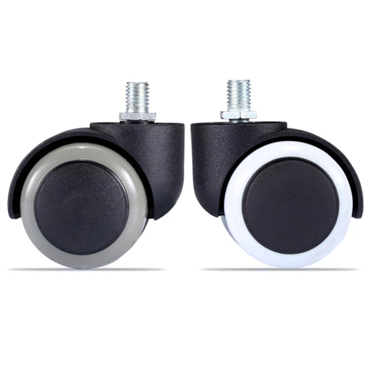 M10 Screw Quiet Swivel Chair Universal Wheels Office Chair Roller Casters(Black) - Image 3