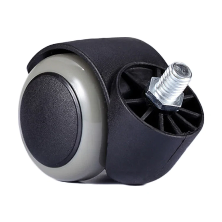M10 Screw Quiet Swivel Chair Universal Wheels Office Chair Roller Casters(Black) - Image 4