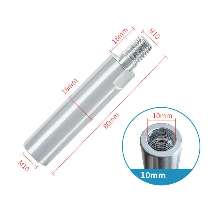 M10 To M10 Angle Grinder Extension Shaft Drilling Grinding Polishing Screw Shaft, Length: 8cm