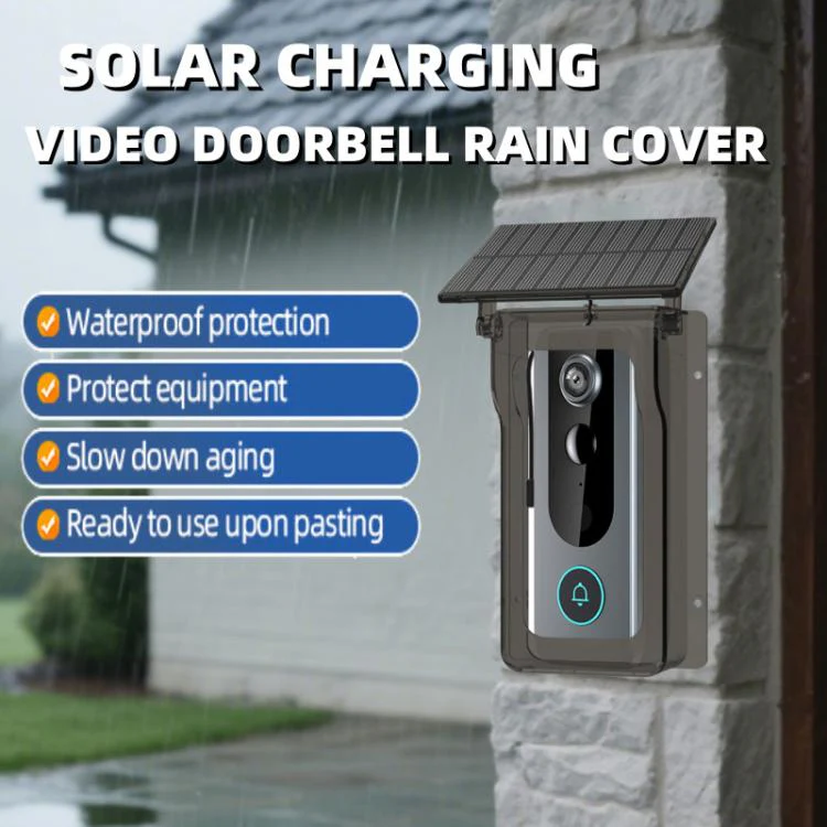 M20 HD Night Vision Wireless Two-Way Intercom Video Doorbell with Solar Power Rainproof Cover(Black) - Image 2