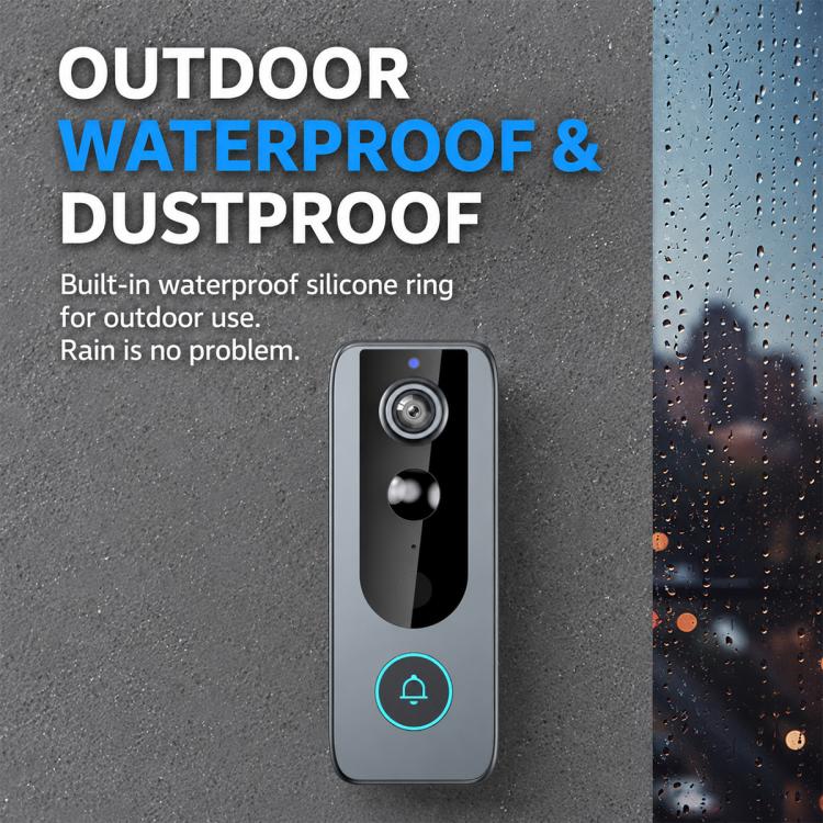 M20 High Definition Night Vision Wireless Two-Way Intercom Video Doorbell(Black) - Image 4