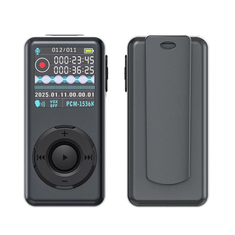 M21 Business Collar Style Voice Recorder with 0.85-inch TFT Display, Memory:16GB(Dark Grey) - Image 2