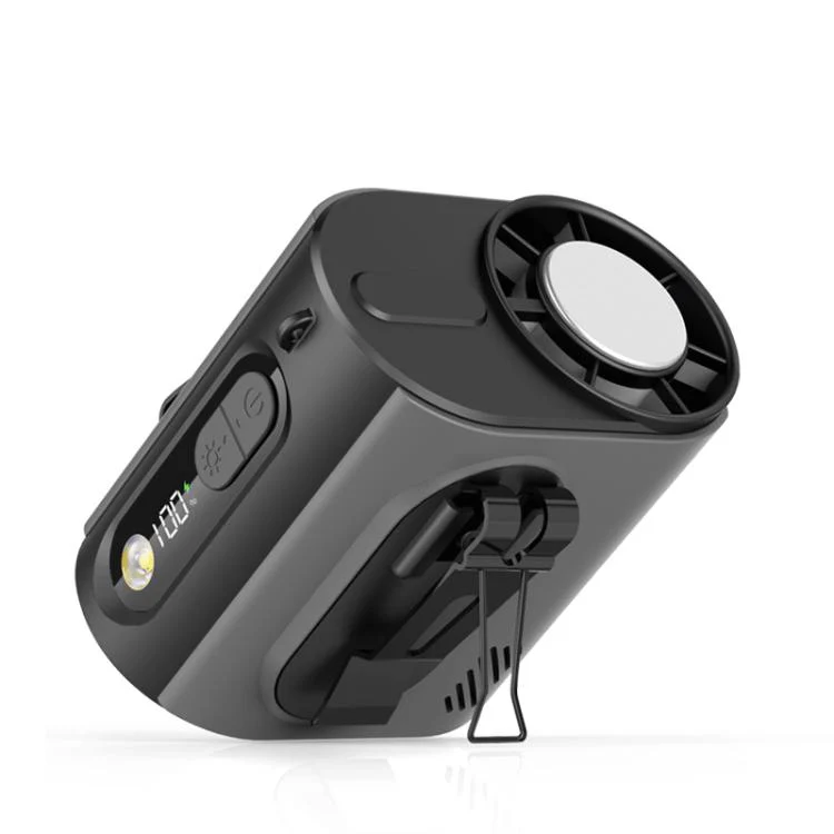 M376 Ice Compress Waist-Hung High Speed Mini Fan 3600mAh Battery(Grey)