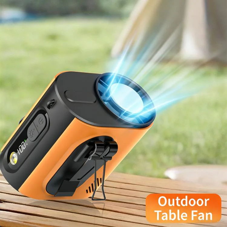 M376 Ice Compress Waist-Hung High Speed Mini Fan 3600mAh Battery(Grey) - Image 9