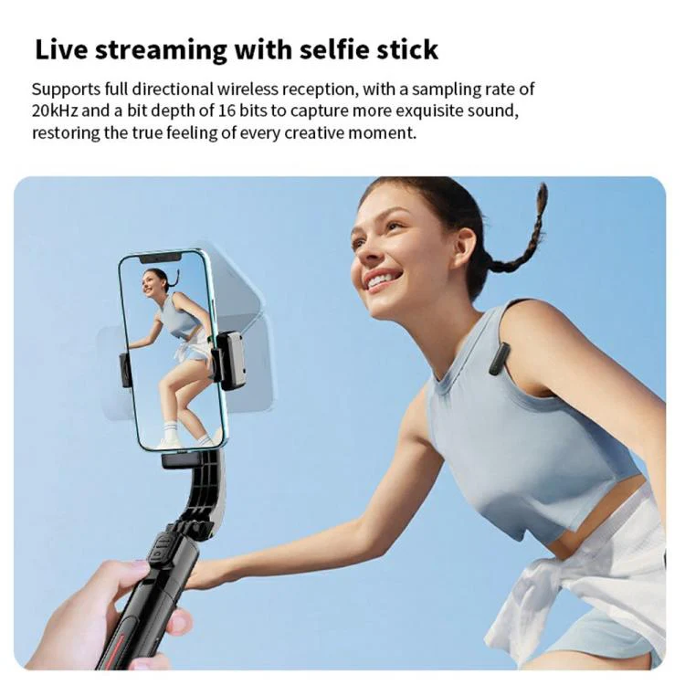 M6 2 Microphone + 1 Receiver Wireless Microphone AI Noise Reduction Live Streaming Mic(Black) - Image 9