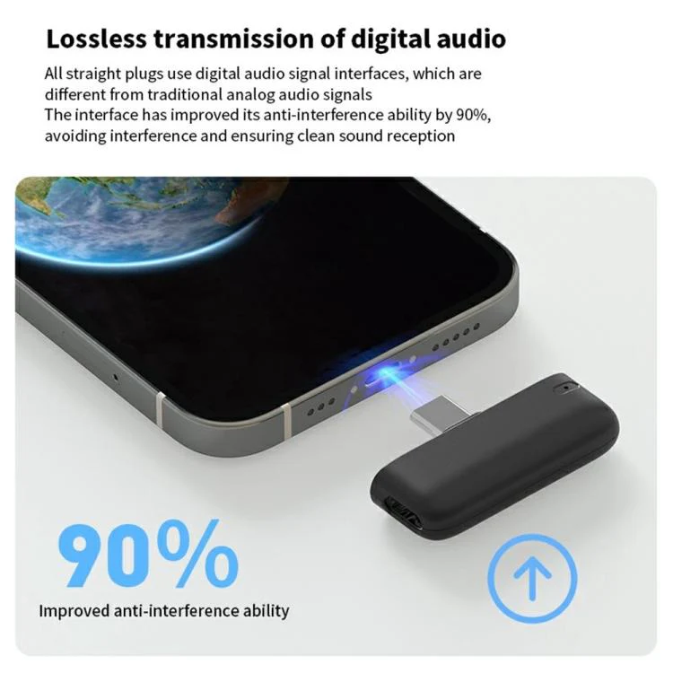M6 Wireless Microphone AI Noise Reduction Live Streaming Mic(Blue) - Image 4