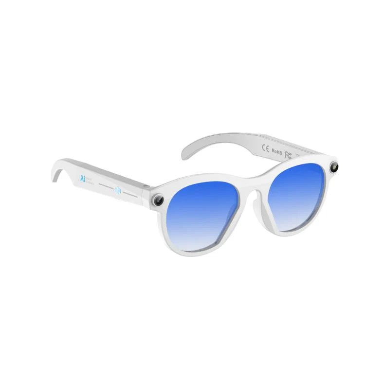 M88-S 8MP AI Smart Glasses, Support Bluetooth Call / AI Voice Assistant / Music Control(White Blue) - Image 2