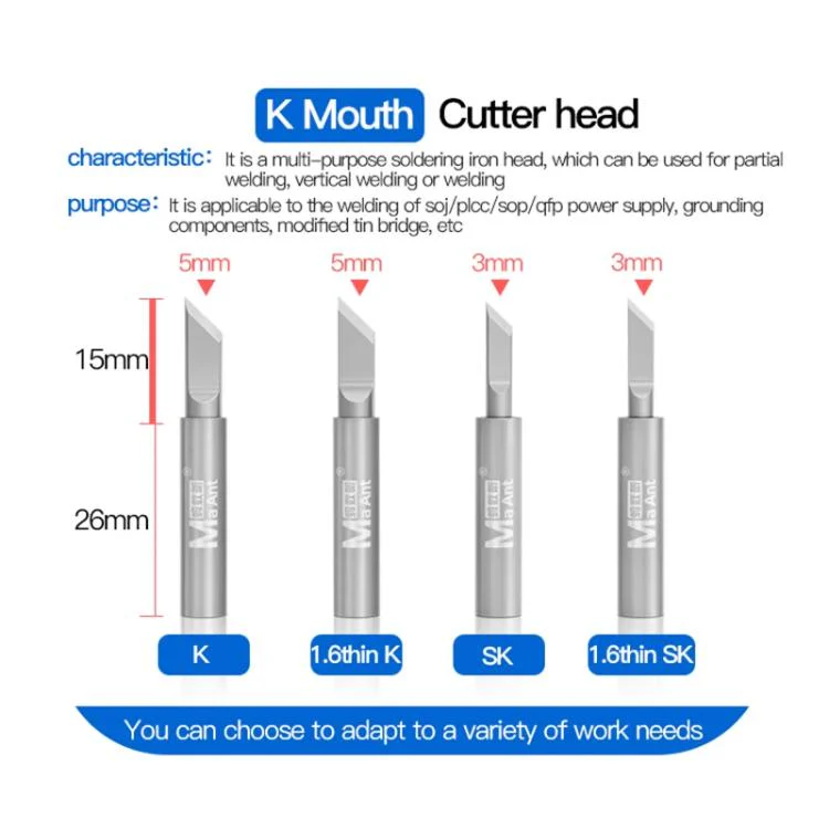 MaAnt ANT936 Series Lead-free Environmental Protection Universal Soldering Iron Tips, Model:1C - Image 9